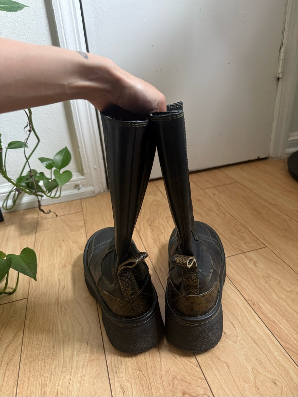 E8 Miista Mid Calf Chunky Platform Boots - Picture 3 of 6